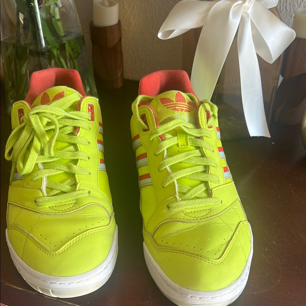 Adidas Kids Neon Yellow Sneakers